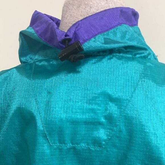 Vintage The North Face Nylon Coated With Acrylic Teal/Purple Tracksuit Sz Small - Picture 10 of 17